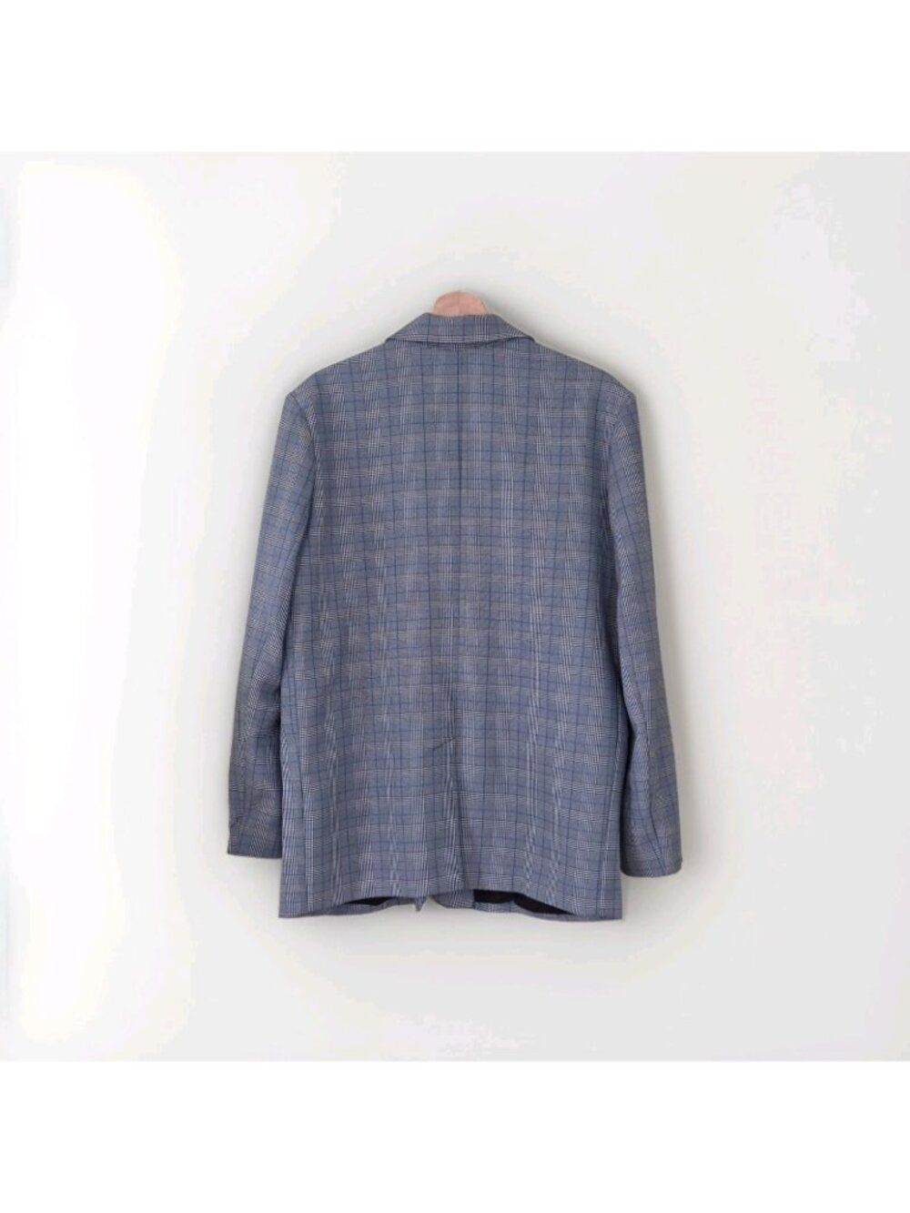 Steve Madden Blazer L Gray Plaid 1B Lined Academia Office Siren Corporate Girlie - Picture 3 of 16